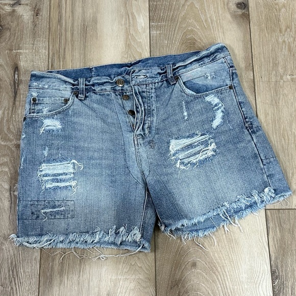 Ksubi Pants - LIKE NEW KSUBI BOYFRIEND SHORTS MIDNIGHT & DUSTED